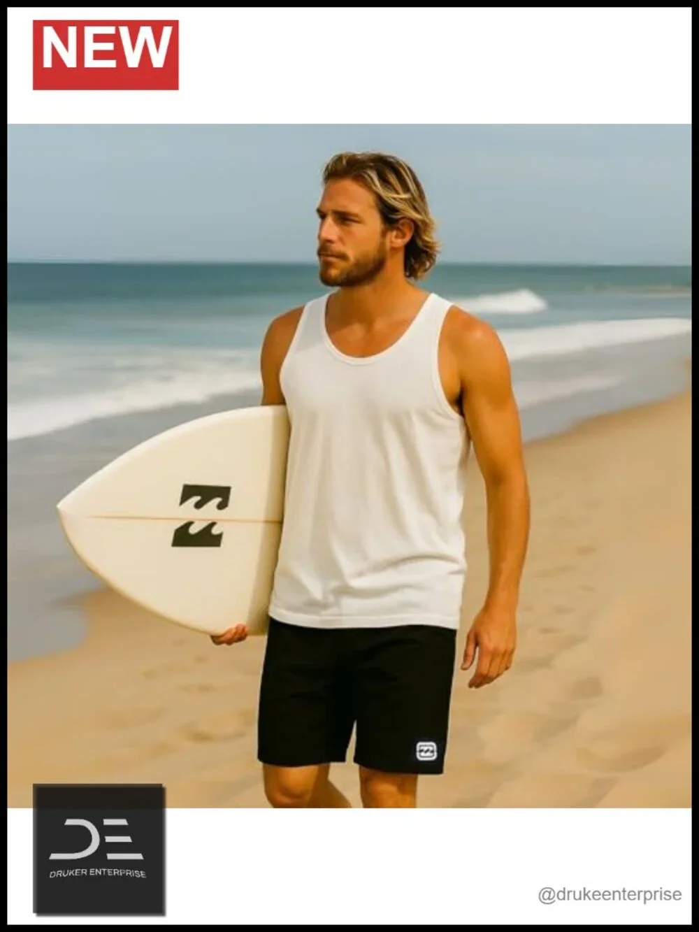 Quick Dry Board Shorts for Men, Adjustable Waist, 10 Inseam